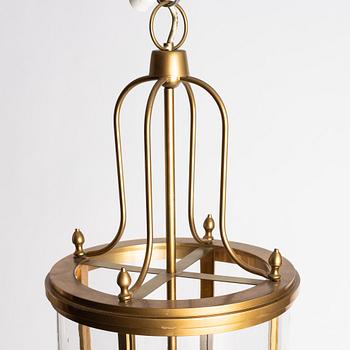 A pair of ceiling lanterns, contemporary.