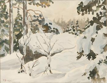 Helmi Biese, Winter landscape.