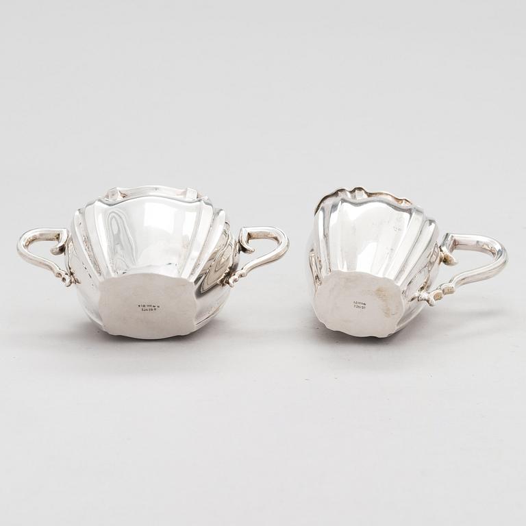 A 4-piece silver coffee and tea set, Germany, the first half of the 20th Century.