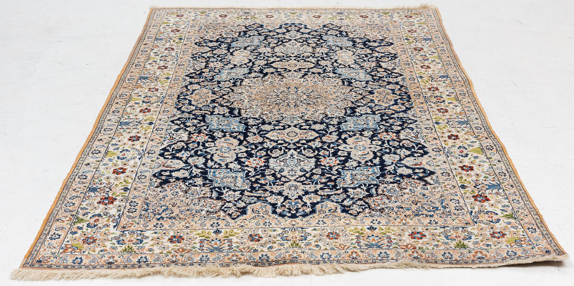 Carpet, Nain silk, approximately 285 x 170 cm.