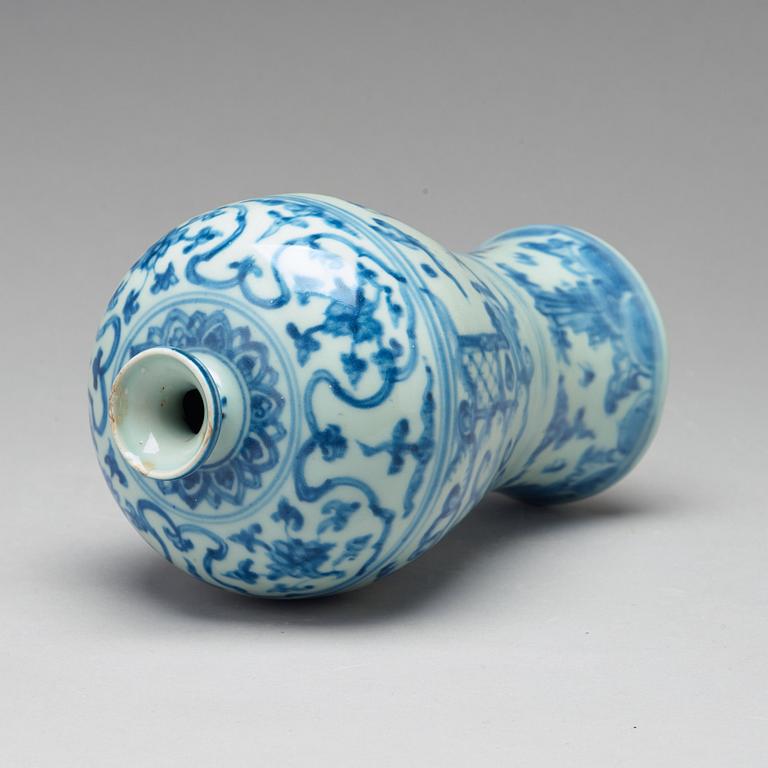 A blue and white Meiping vase, Ming dynasty, 16th Century.