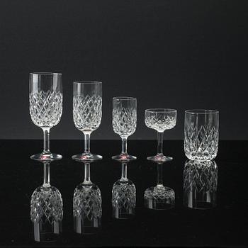 INGEBORG LUNDIN, glasservis, 60 delar, "Elisabeth/FESTIVAL ", glas, Orrefors.