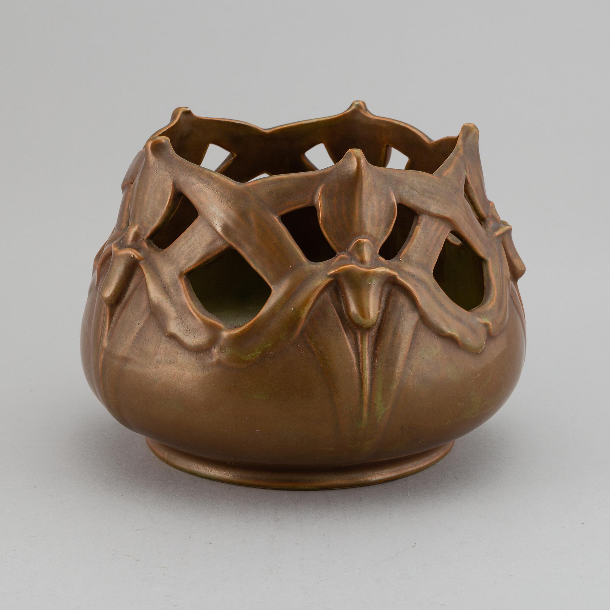 JOSEF EKBERG, ytterfoder, flintgods, Gustavsberg, 1904.