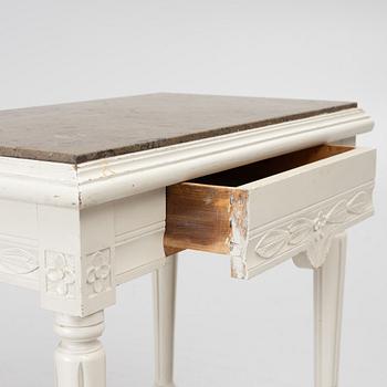Two side tables, Gustavian style, 20th century.