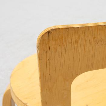 Alvar Aalto, barnstolar, 4 st, Artek, Finland.