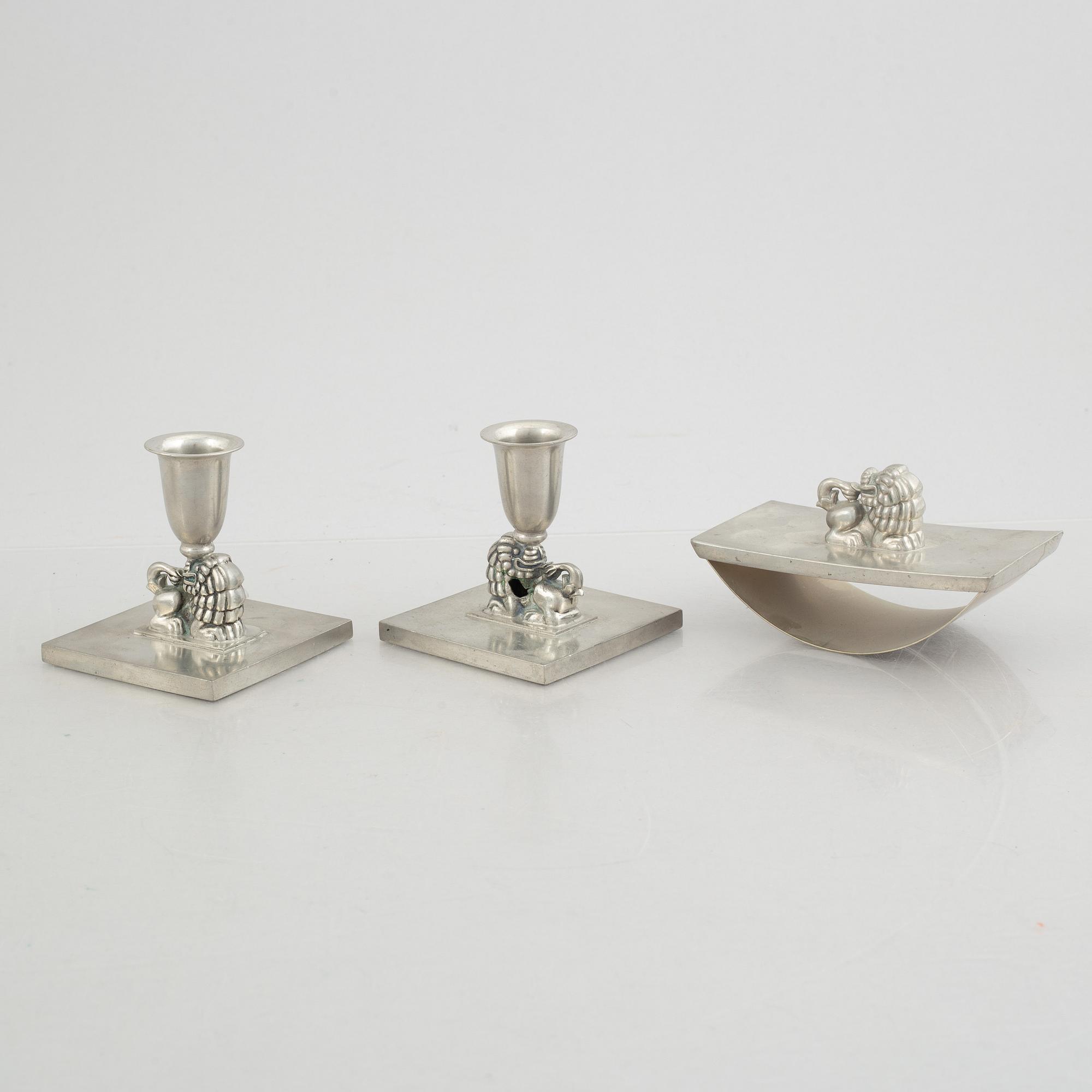 C.G. Hallberg, skrivbordset, 4 delar, Tenn, Stockholm, 1934.