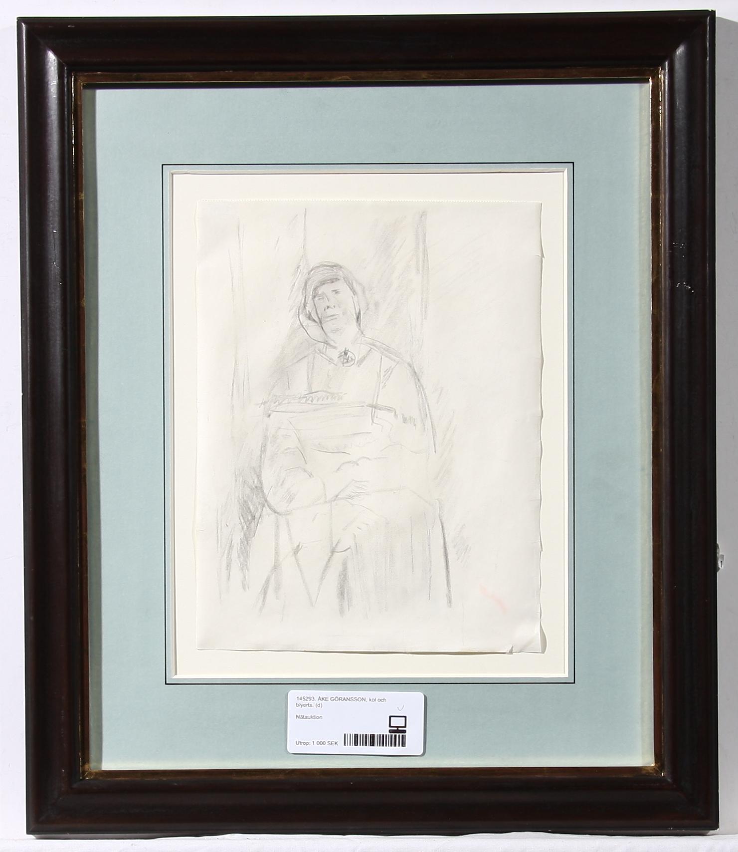 ÅKE GÖRANSSON, kol och blyerts.