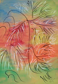 NELL WALDEN, mixxed medio on paper, signed and dated -67.