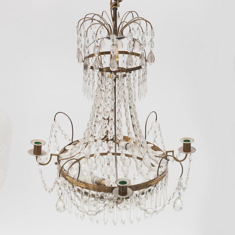 A Gustavian style chandelier, 20th Century.