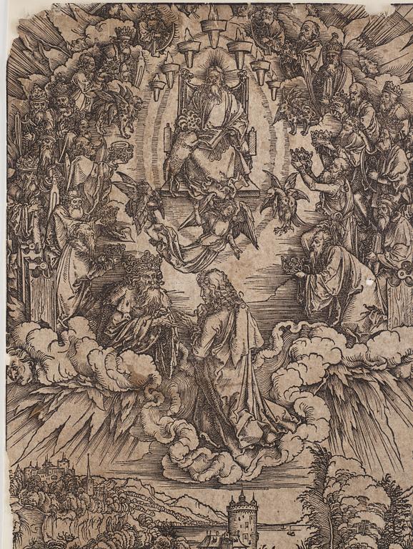 Albrecht Dürer, “Saint John before God and the Elders ", troligen 1500-tal.