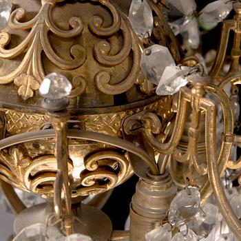 A late 19th-century chandelier.