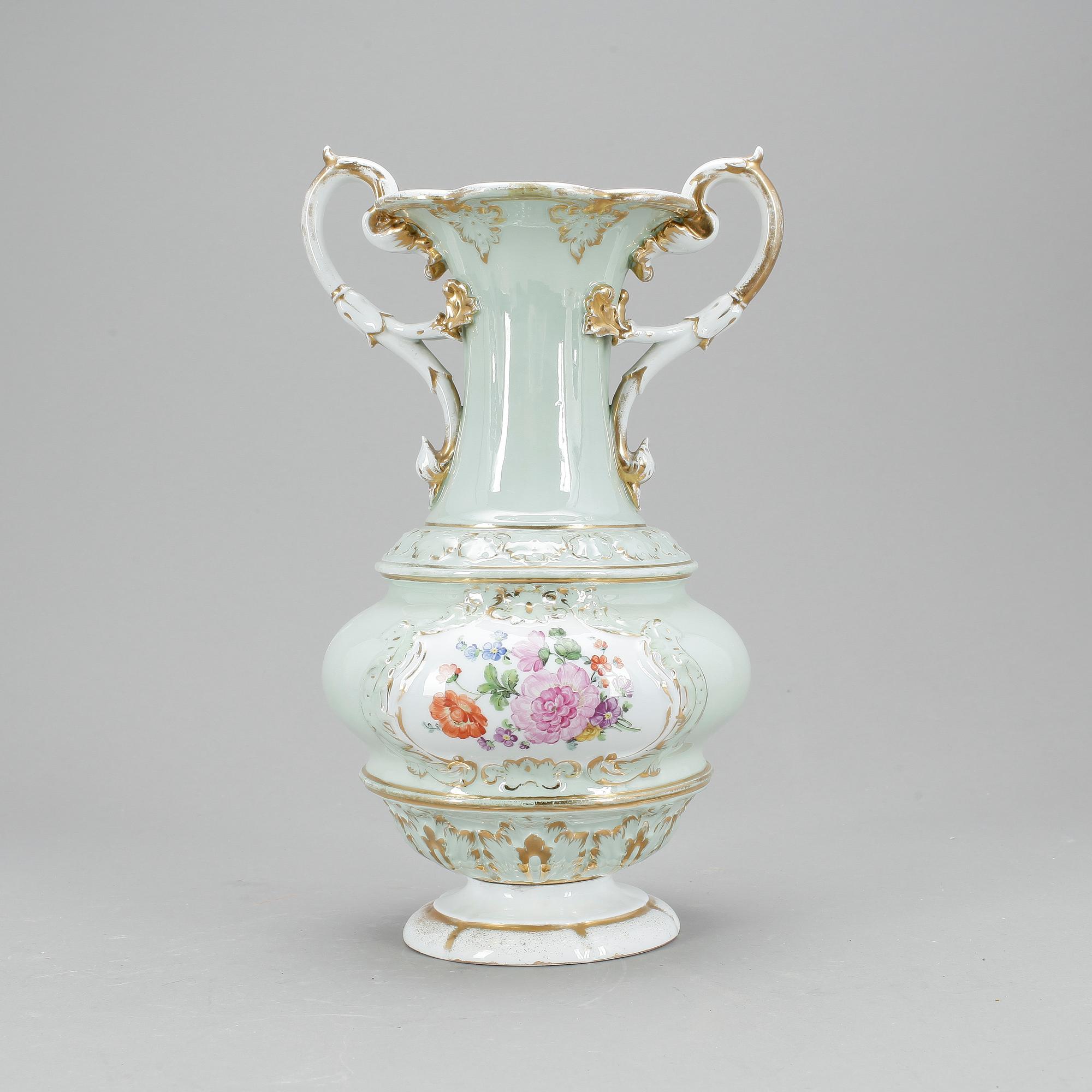 VAS, porslin, Meissen, troligen sent 1800-tal.