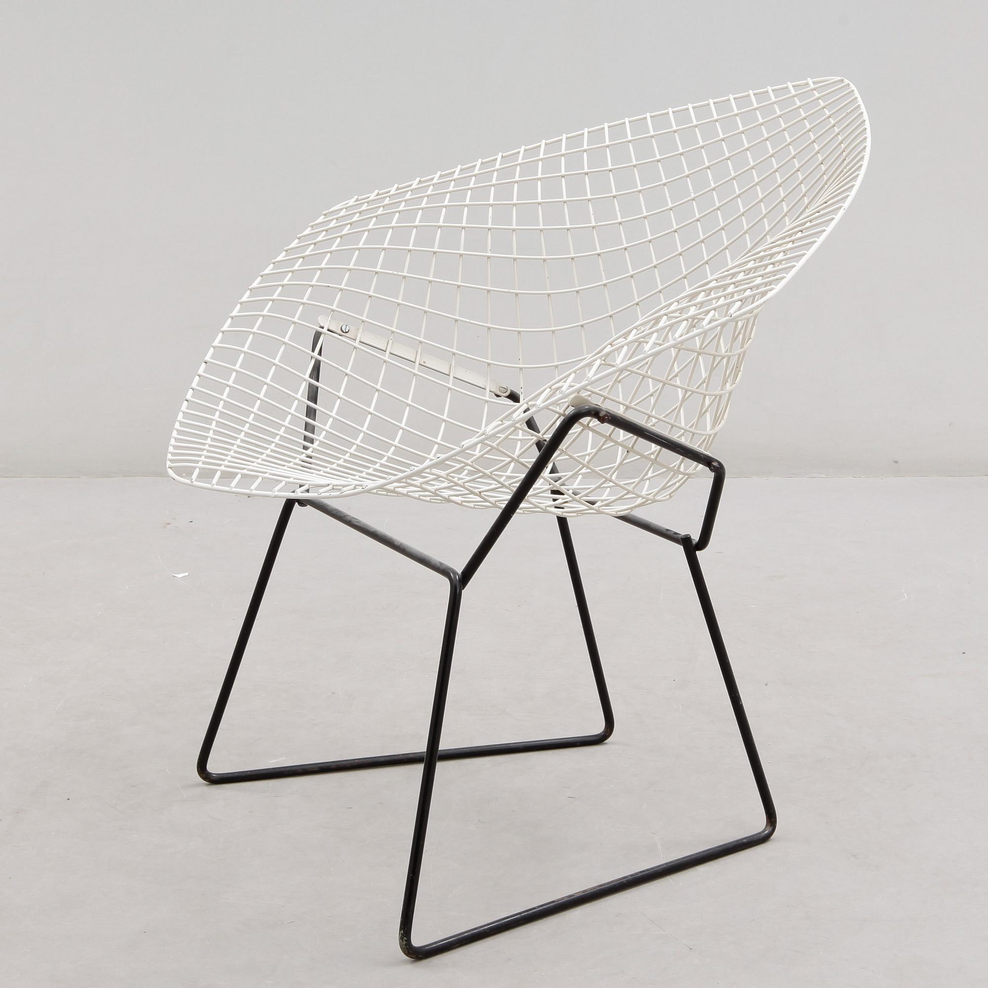 FÅTÖLJ, "Diamond Chair", Harry Bertoia, modellen formgiven 1952.