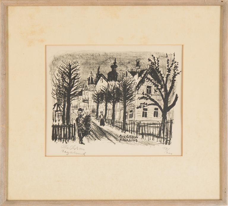 Olle Olsson-Hagalund, a litograph, signed and numbered 189/200.