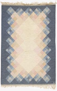 Brita Svefors, a carpet, 'Opal', flat weave, Axeco Sweden, signed S, ca 202 x 137 cm.