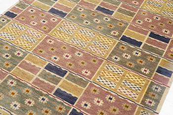 Märta Måås-Fjetterström, a 'Ängarna' carpet, knotted pile, c. 305 x 208 cm, signed AB MMF.