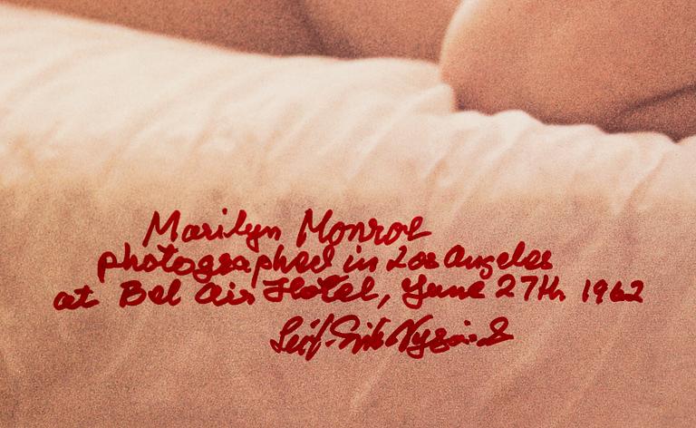 LEIF-ERIK NYGÅRDS, offset, "Marilyn Monroe", signed.