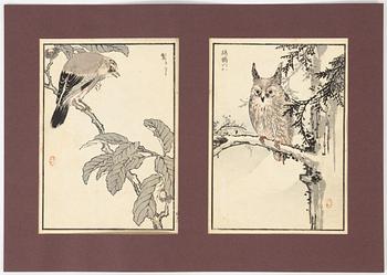 Kōno Bairei, a set of 16woodblock prints in colours, 1881-84.