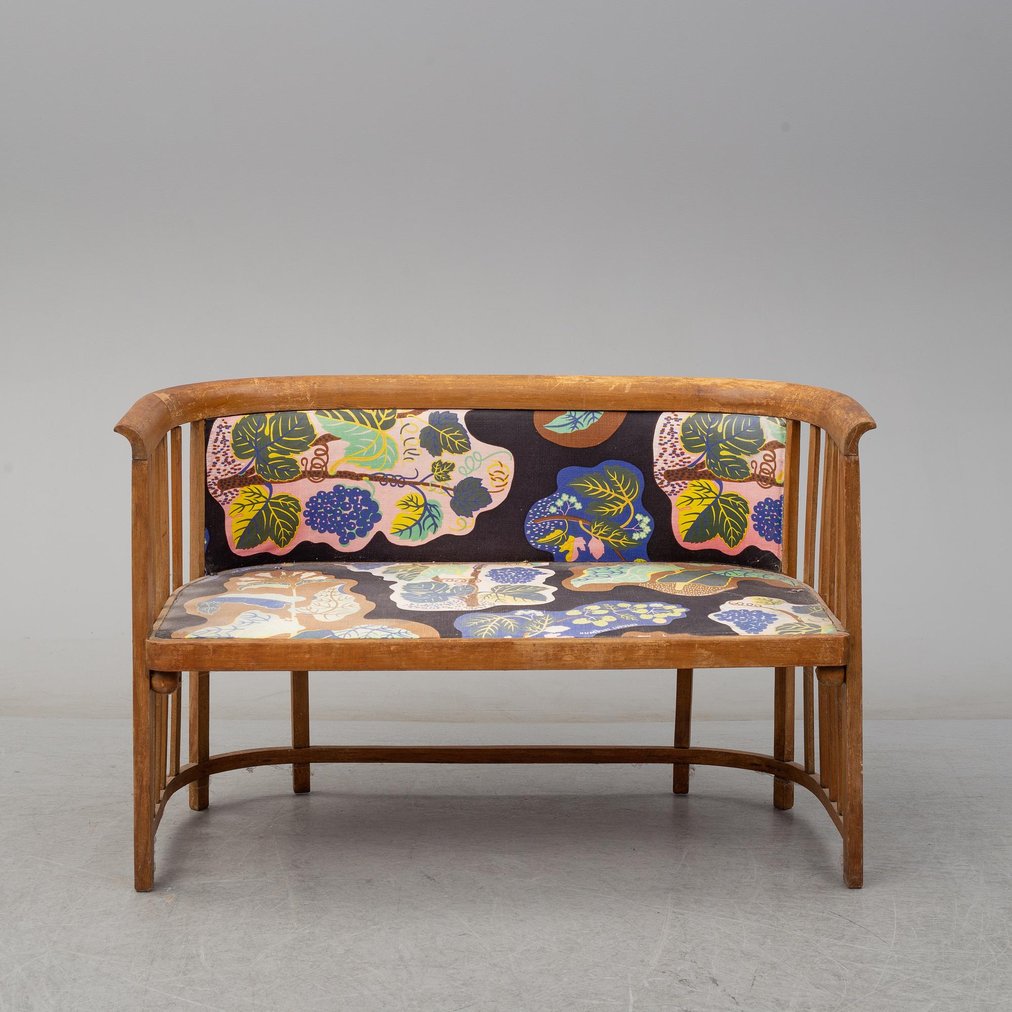 JOSEF HOFFMANN, soffgrupp, 9 delar, Jacob & Josef Kohn, Wien, Österrike tidigt 1900-tal.