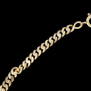 HALSKEDJA, 18k guld. Vikt ca11g.