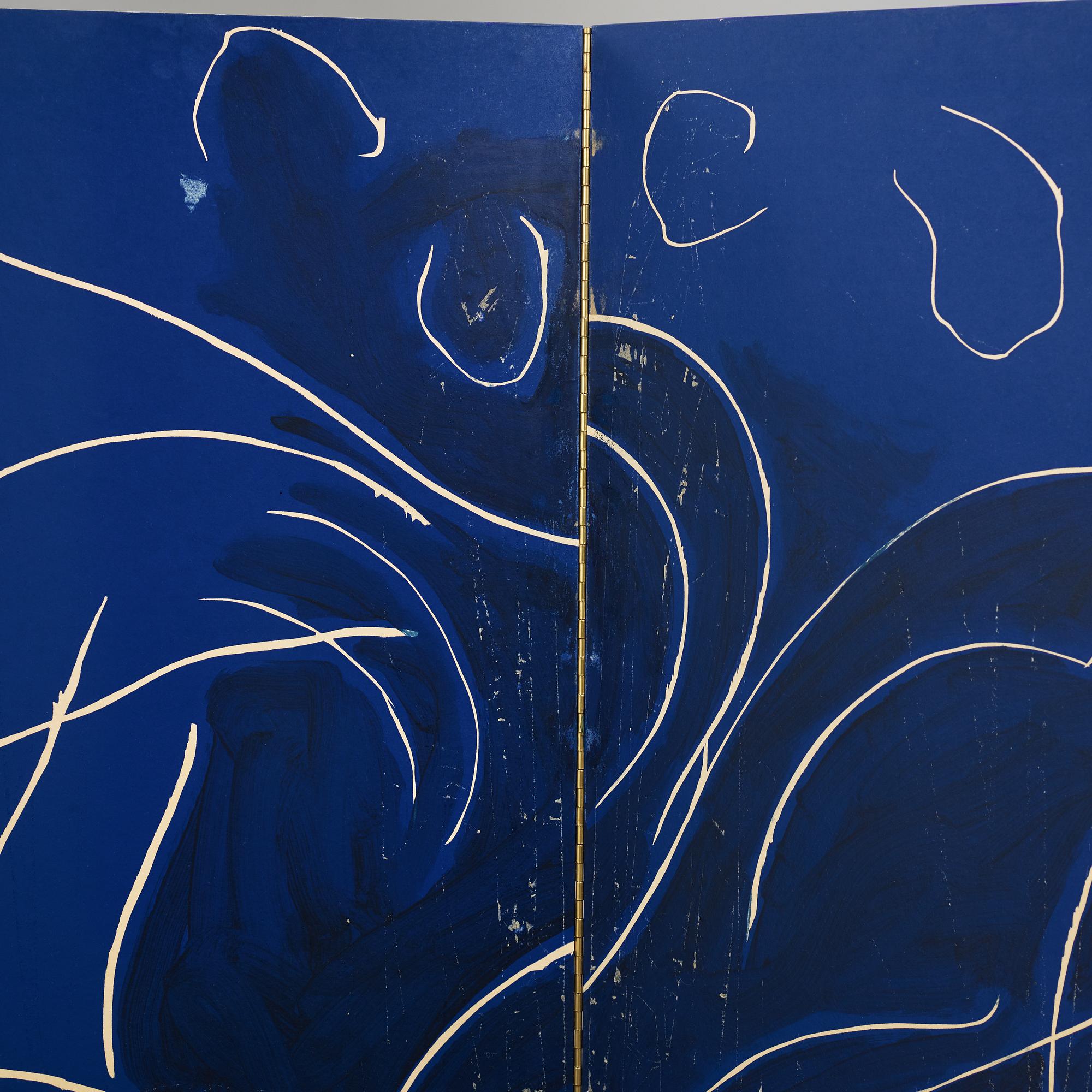 Steven Sorman, Woodcut, lithograph & screenprint on Okawara handmade paper mounted to wood screen, signed.