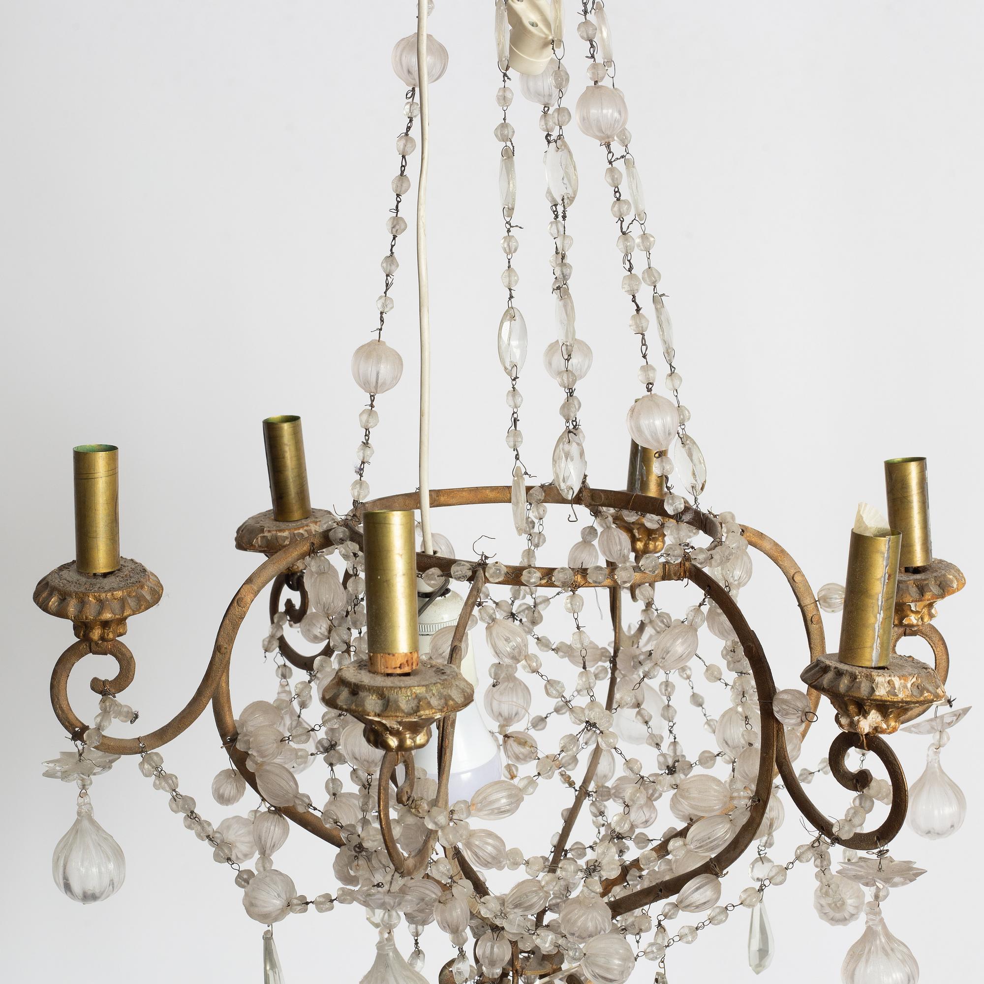A chandelier, second half of the 20th century.