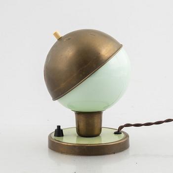 A functionalist style table lamp, Sweden, 1930s.