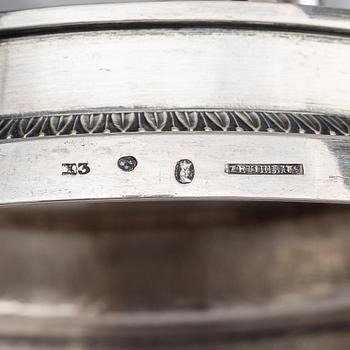 A Swedish Empire silver tureen on stand, mark of Adolf Zethelius, Stockholm 1828.