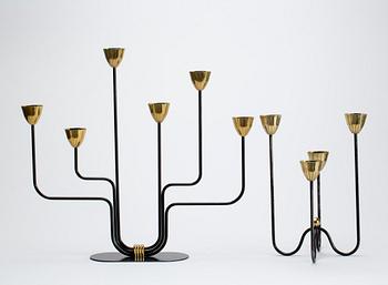 LJUSSTAKAR, 2 stycken,  Gunnar Ander, Ystad Metall.