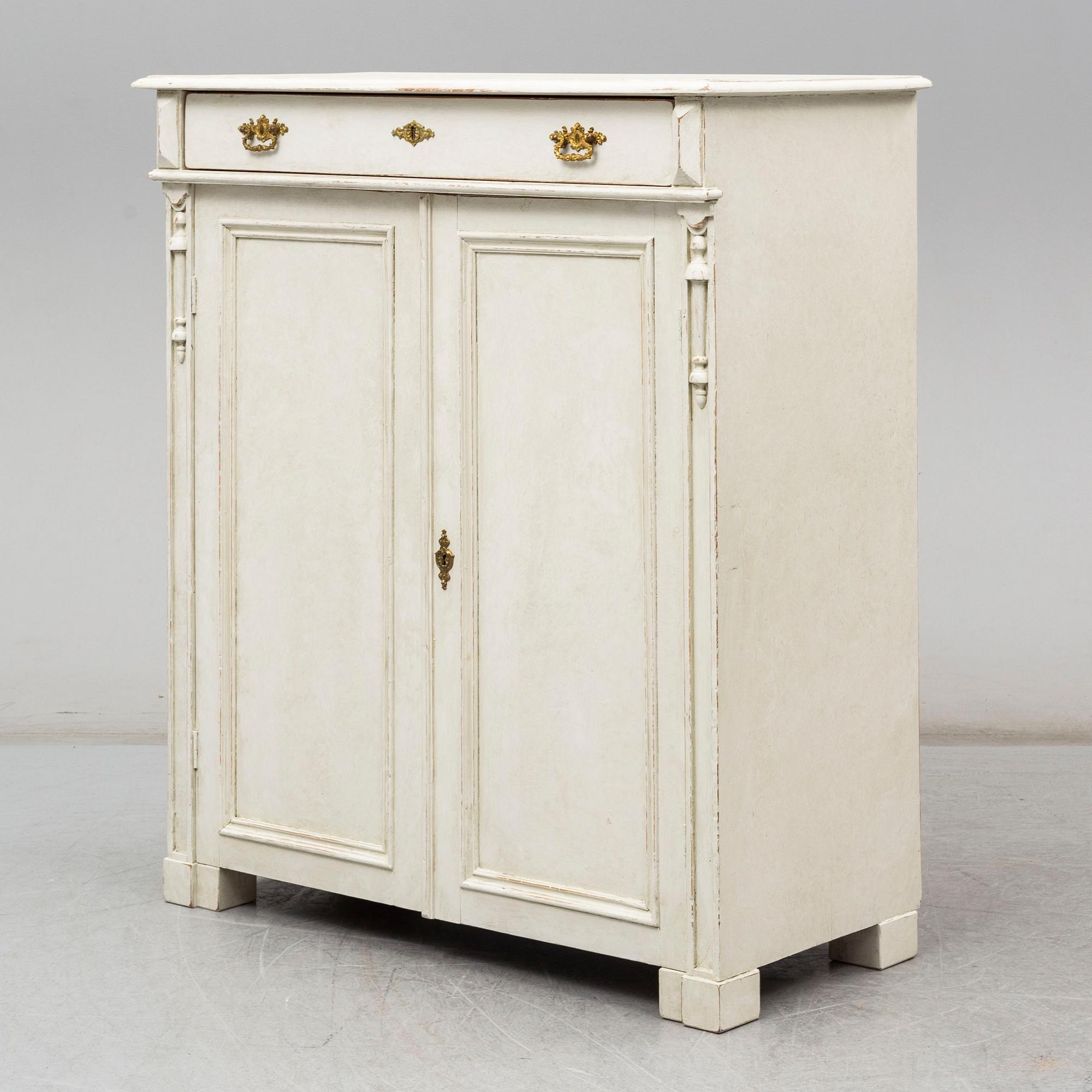 a painted cabinet from the second half of the 19th century.