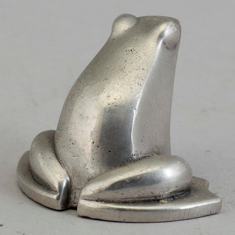 GUNNAR CYRÈN, skulptur av tenn, 1980-/90-tal.