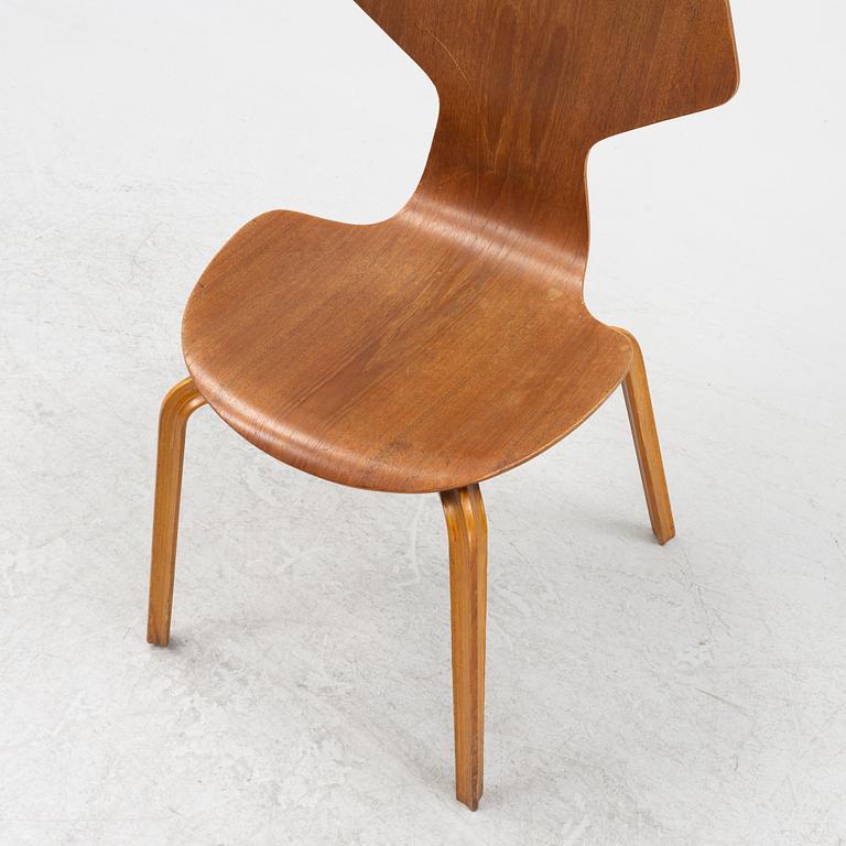 Arne Jacobsen, a teak veneered 'Grand Prix' chair, Fritz Hansen, Denmark, 1970.