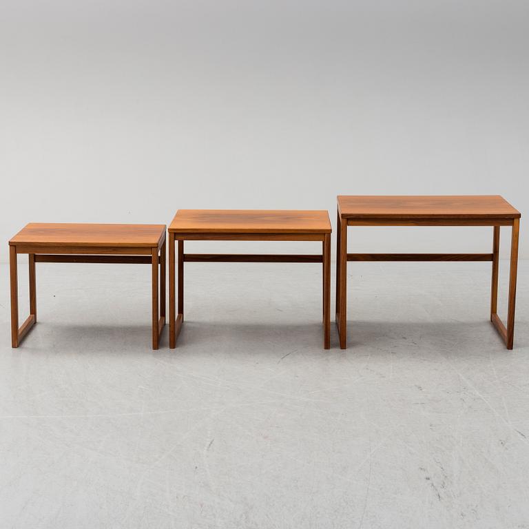 A set of three 20th century tables.