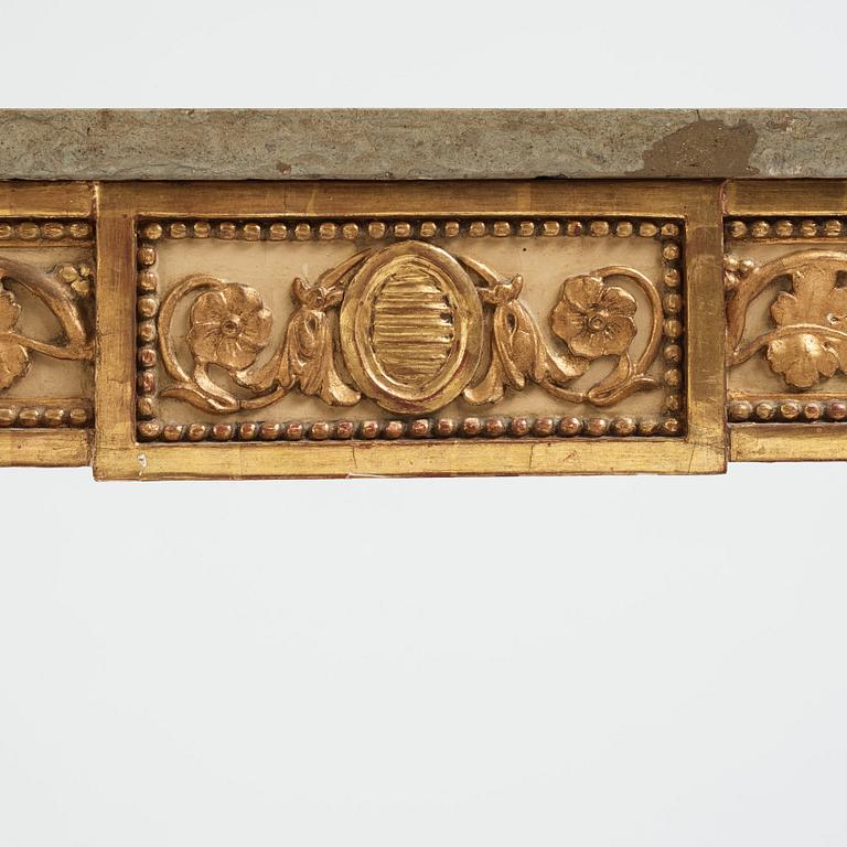 A late Gustavian console table, late 18th Century.