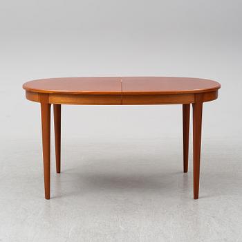 CARL MALMSTEN, A 'Herrgården' table with six chairs and two leaves.