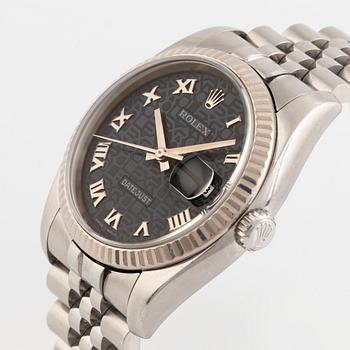 Rolex, Datejust, "Jubilee Dial", wristwatch, 36 mm.