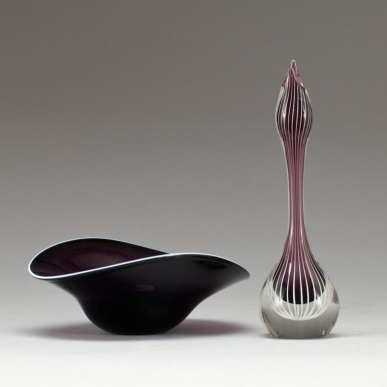 SKÅL OCH VAS, glas. 1900-tal.