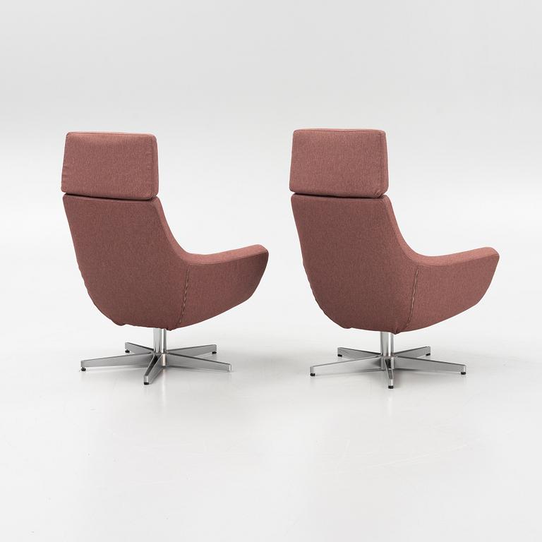 Roger Persson, a pair of 'Happy' armchairs, Swedese, Sweden.