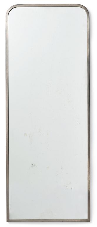 A Swedish Modern steel framed mirror, 1930's.