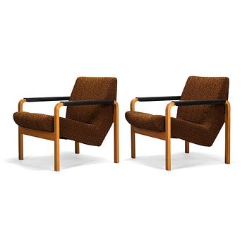 Risto Halme, a pair of 1960's '472' armchairs for Lahden Puukalusto.