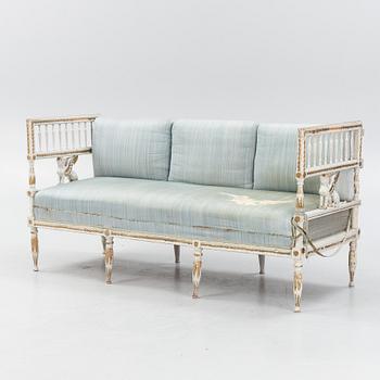Soffa, sengustaviansk, 1700-talets slut.