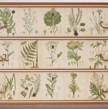 Josef Frank, a "Flora" chest of drawers, Firma Svenskt Tenn, Sweden, probably 1970s.