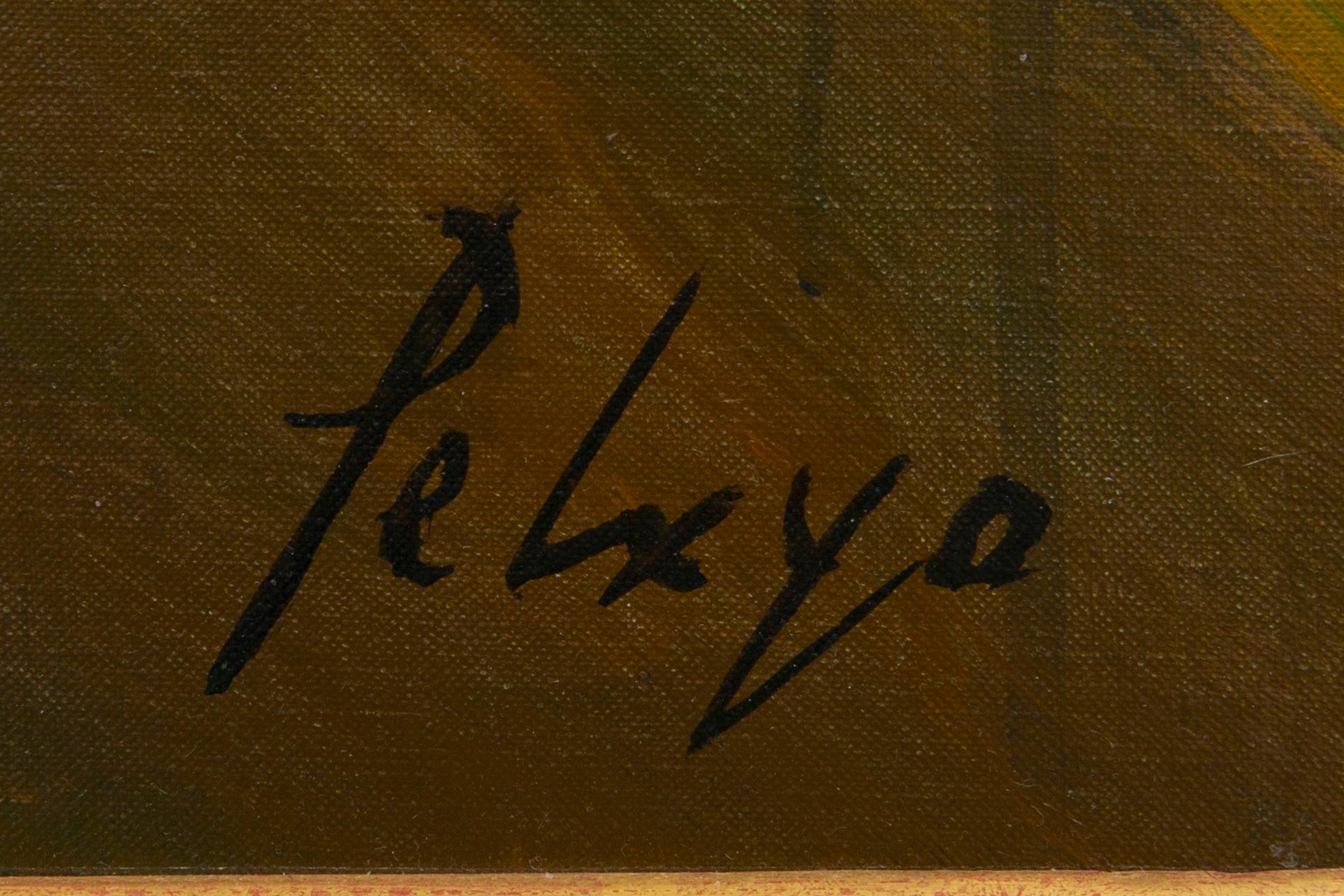 Orlando Pelayo Entrialgo, olja på duk, signerad, A tergo daterad 1978.