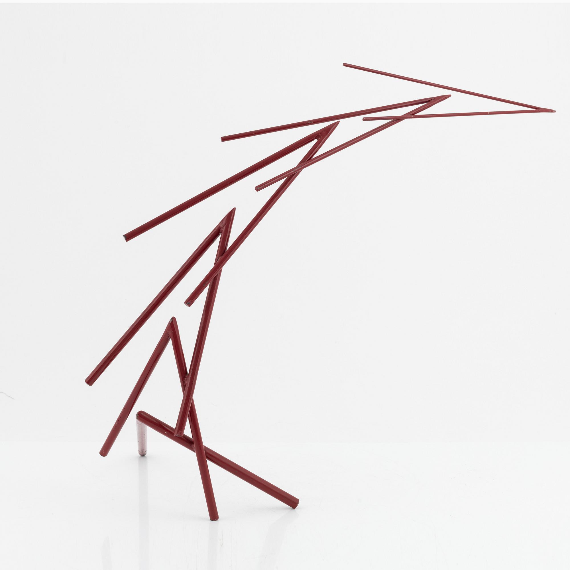 Oscar Reutersvärd, sculpture, painted metal.
