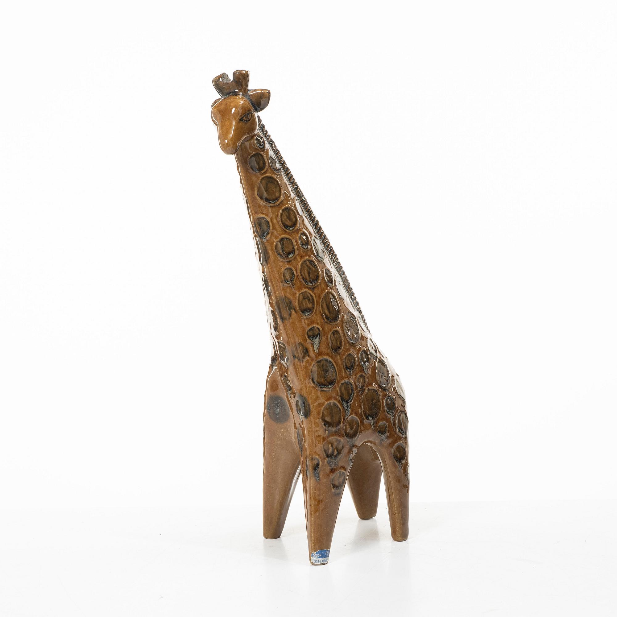 Lisa Larson, a 'Giraff' stoneware figurine, from the series 'Stora Zoo', Gustavsberg.