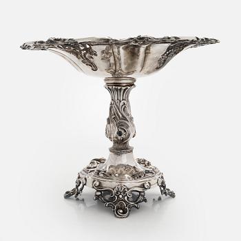 A neo-Rococo silver centrepiece bowl, Gustav Möllenborg Feron, Stockholm  1854.