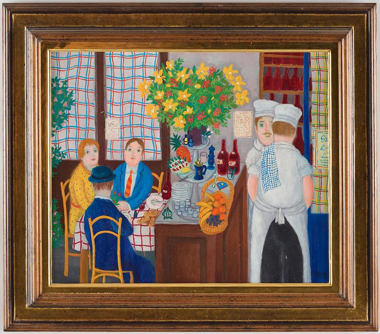 Lennart Jirlow, At the bistro.