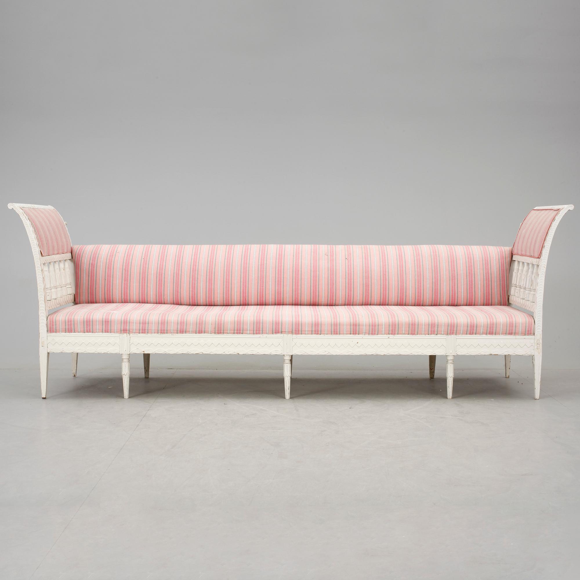 BANKETSOFFA, sengustaviansk, 1800-talets början.