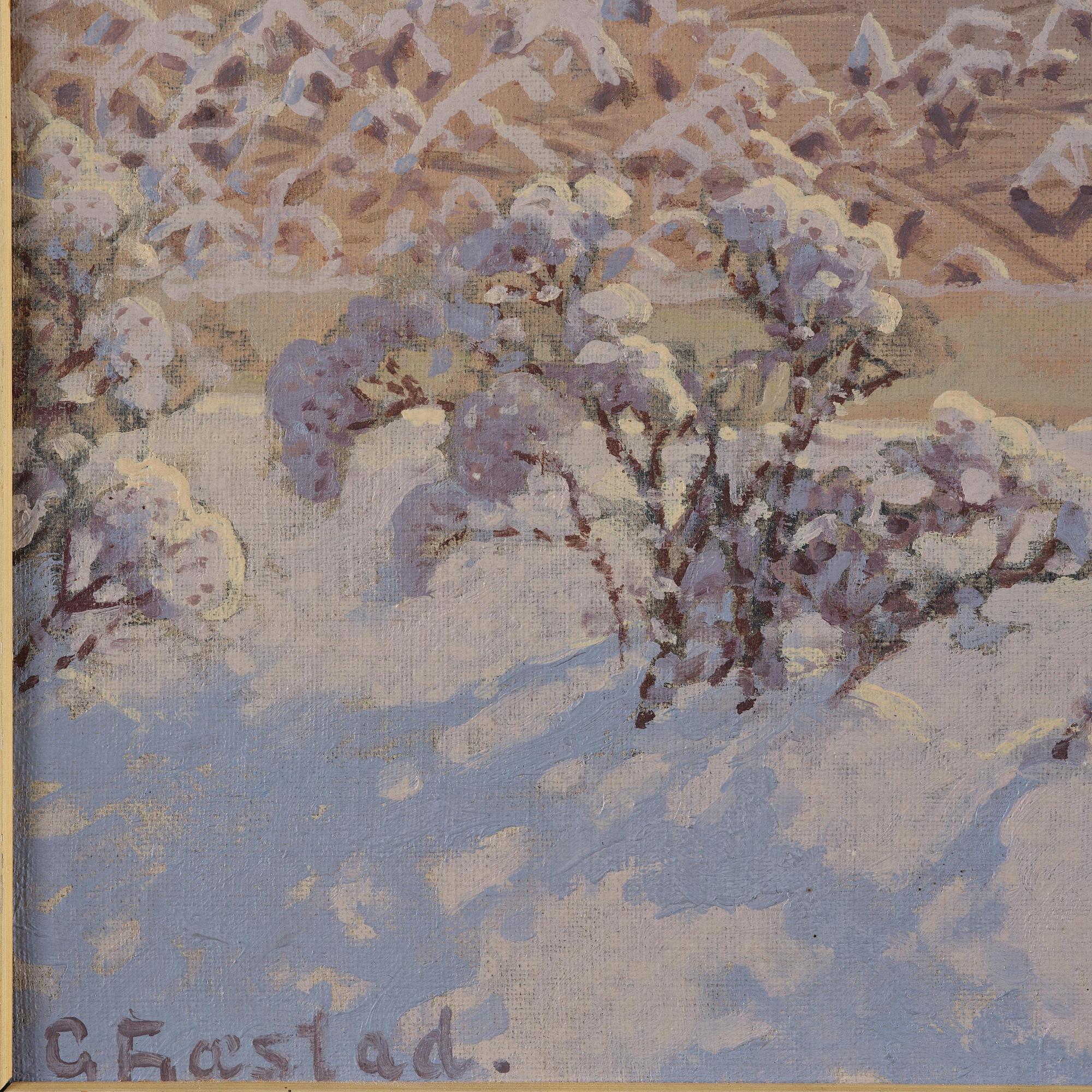 Gustaf Fjaestad, Hoarfrost at dawn.