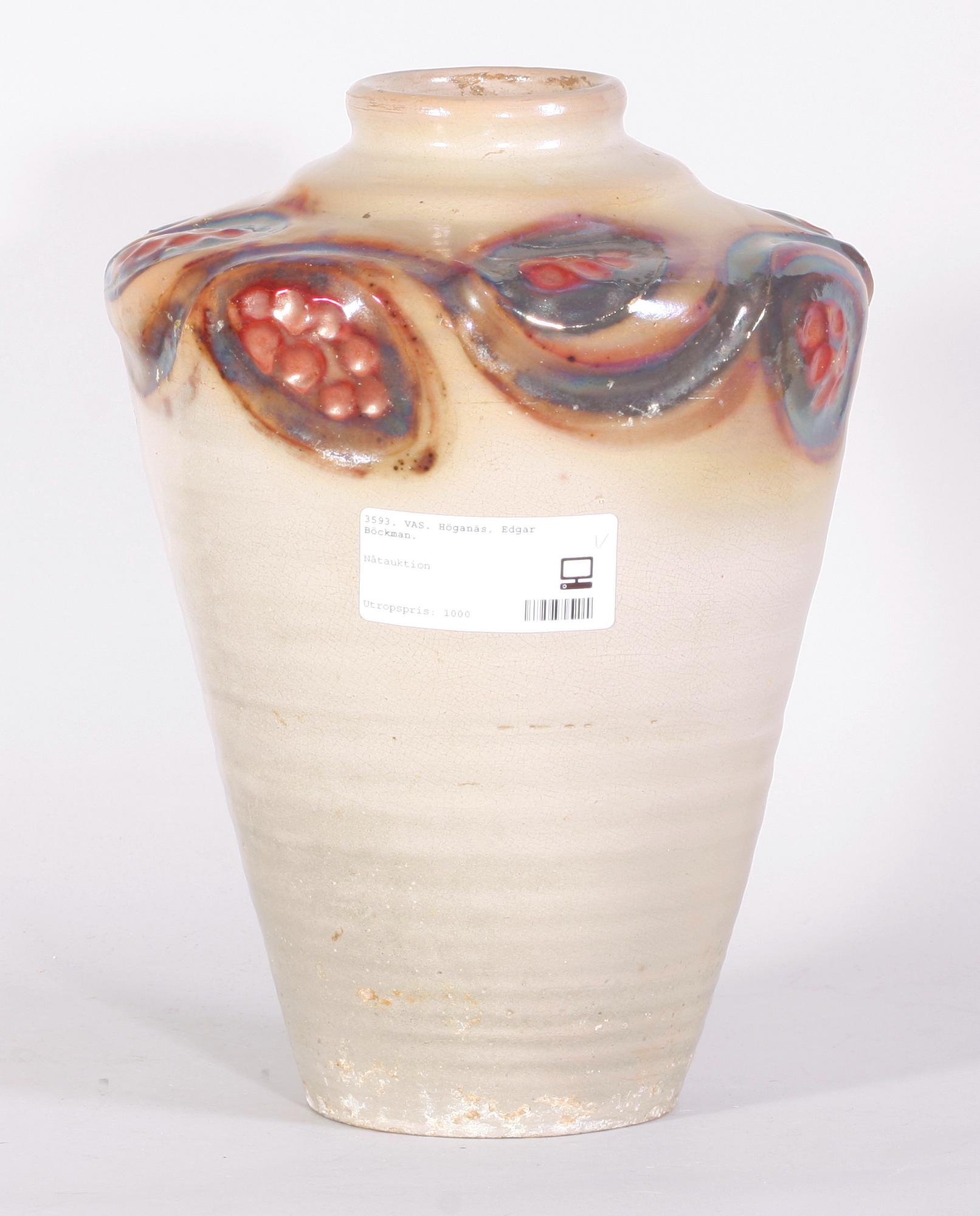 VAS. Stengods. Höganäs, Edgar Böckman.